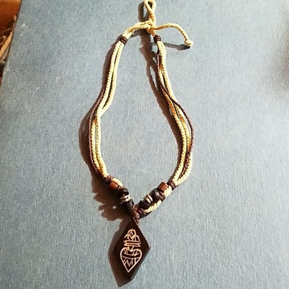 Natural Beaded Adjustable Necklace Handmade - Picture 1 of 2